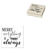 Vrolijk alles & Gelukkig altijd rubberen stempel (Gestempeld)