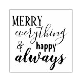 Vrolijk alles & Gelukkig altijd rubberen stempel (Afrduk)