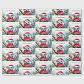 Vrolijk Aussie Kerstmis Koala Cadeaupapier (Vlak)