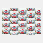 Vrolijk Aussie Kerstmis Koala Inpakpapier Vel (Voorkant)