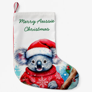 Vrolijk Aussie Kerstmis Koala Kleine Kerstsok