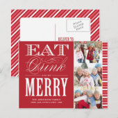 VROLIJK BEN MET STREPEN %PIPE% BRIEFKAART VAN DE (Voorkant / Achterkant)