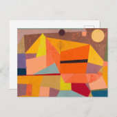 Vrolijk berglandschap, Paul Klee Abstracte kunst Briefkaart (Voorkant / Achterkant)