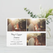 Vrolijk & Betrokken Kerstmis | De datumfoto opslaa Feestdagenkaart (Staand voorkant)