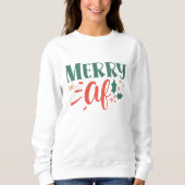 Vrolijk bij kerst sweatshirt (Voorkant)