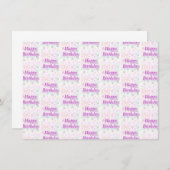 Vrolijk Birthday! Bedankkaart (Voorkant / Achterkant)