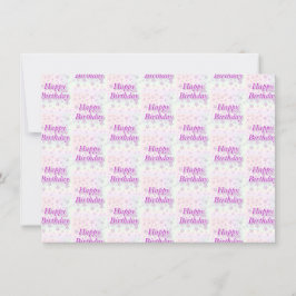 Vrolijk Birthday! Bedankkaart