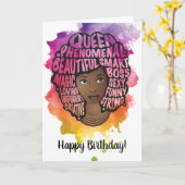 Vrolijk Birthday! Bevordering van de Waterverf van Kaart (Gele Bloem)