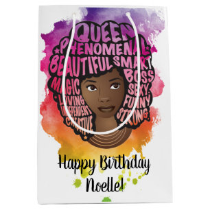 Vrolijk Birthday! Bevordering van de Waterverf van Medium Cadeauzakje