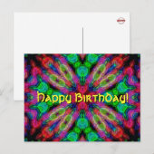 Vrolijk Birthday! Briefkaart (Voorkant / Achterkant)