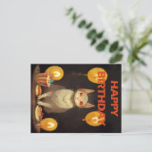 Vrolijk Birthday! - kattepartij Briefkaart (Staand voorkant)