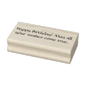 Vrolijk Birthday! Moge al uw wensen uitkomen Rubberstempel (Stempel)