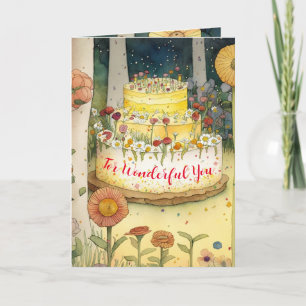 Vrolijk Birthday! Voor mijn geweldige vrouw, vrien Kaart