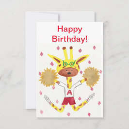 Vrolijk Birthday! Wenskaart. Bedankkaart