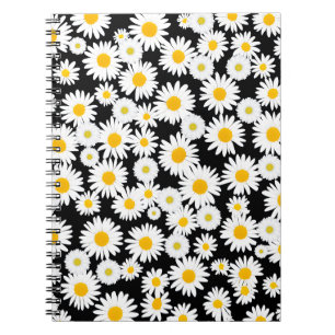 Vrolijk bloemenontwerp notitieboek