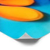 Vrolijk bloemenschilderij poster (Hoek)