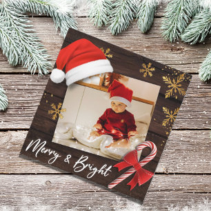 Vrolijk & Bright Foto Vakantie Kerstmis Kaart