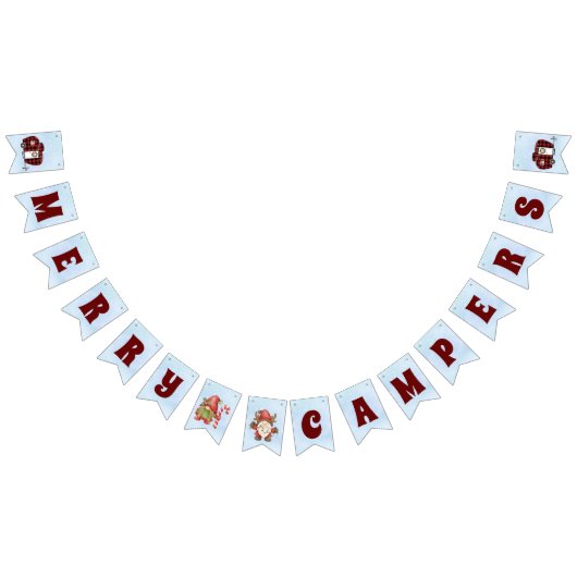 Vrolijk Campers Kerst Banner Gnome Camper Decor (Alle)