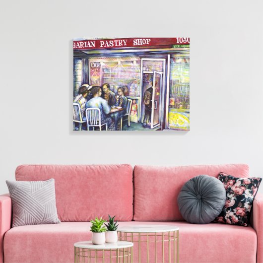 vrolijk canvas afdruk (Insitu (Woonkamer))