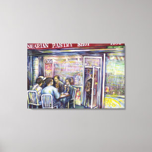 vrolijk canvas afdruk