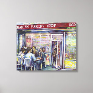 vrolijk canvas afdruk