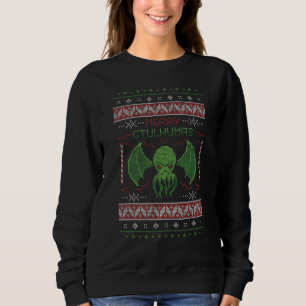 Vrolijk Cthulhumas! Lelijke Kersttrui Cthulhu 1 Trui