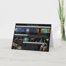 Vrolijk Dinosaur Dag op de kosmische kalender! Kaa Kaart