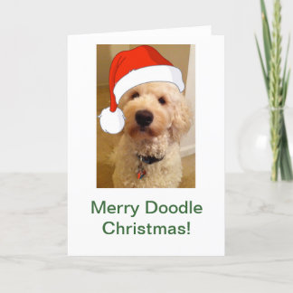Vrolijk doodle kerst! feestdagen kaart