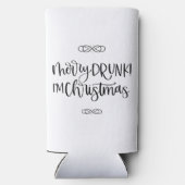 Vrolijk Drink Ik ben Kerstmis | Grappige Drink Hum (Achterkant)