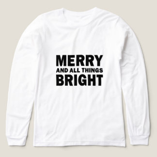 Vrolijk en Alles Helder Kerstmis Tri-Blend Shirt