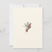 Vrolijk en binnenkort Ecru kleur getrouwd met Kers Save The Date (Achterkant)