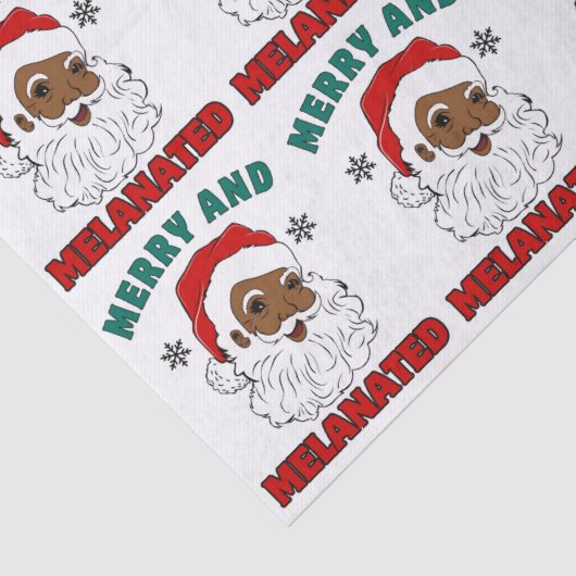 Vrolijk en gemelanineerd kerstpapier tissuepapier (Detail)