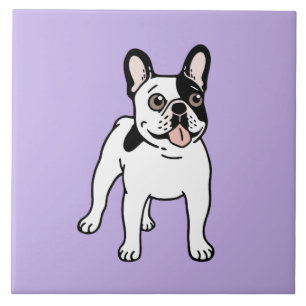 Vrolijk en gespannen, gepaarde, gepunte franchie tegeltje