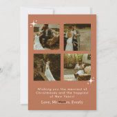 Vrolijk en getrouwd Boho Christmas Kaart (Achterkant)