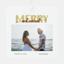 Vrolijk en getrouwd Ornament