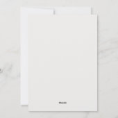 Vrolijk en getrouwd voor de eerste kerst feestdagenkaart (Achterkant)