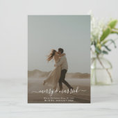 Vrolijk en getrouwde kerst Kaart (Staand voorkant)