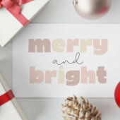 Vrolijk en helder Boho Christmas Briefkaart