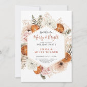 Vrolijk en helder Citrus Pine Vakantie Kaart (Voorkant)