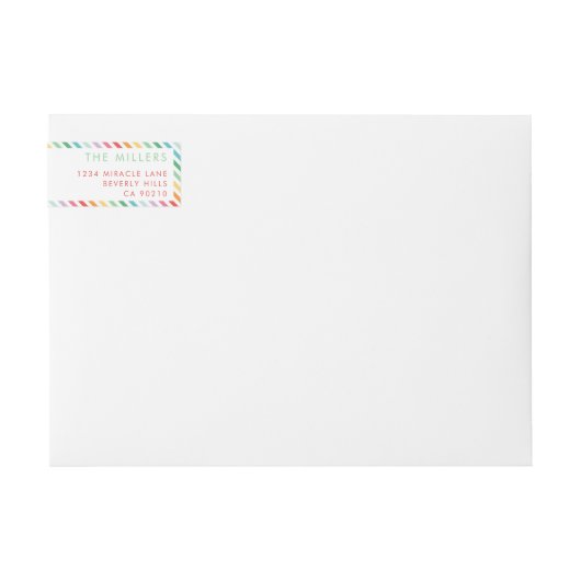 Vrolijk en helder feestelijk kleurrijke retro mini (Voorkant)