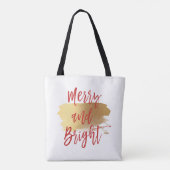 Vrolijk en helder handgeschreven script tote bag (Achterkant)