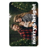 Vrolijk en helder horizontaal kerstfoto magneet (Verticaal)