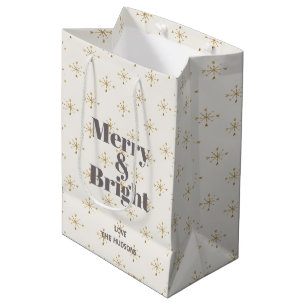 Vrolijk en helder ivoormedium medium cadeauzakje