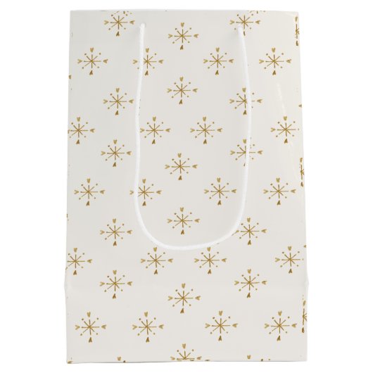 Vrolijk en helder ivoormedium medium cadeauzakje (Achterkant)