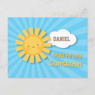 Vrolijk en Helder Jij Bent Mijn Zon Greeting Briefkaart