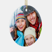 Vrolijk en helder Keepsake Photo Ornament (Rechts)