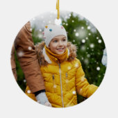 Vrolijk en helder Keepsake Photo Ornament (Achterkant)