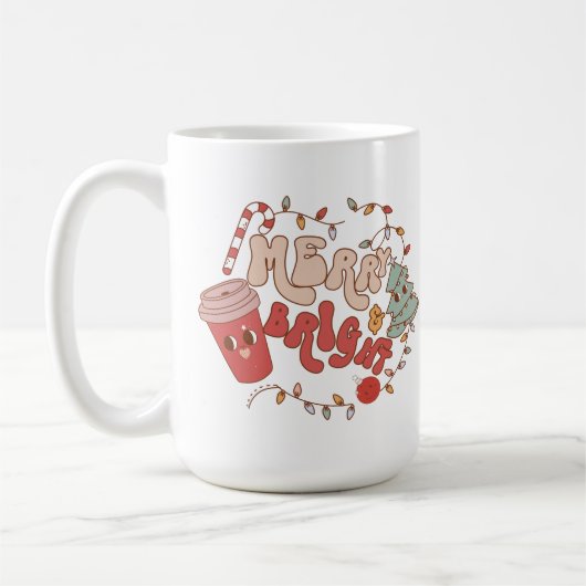 Vrolijk en helder: Kerst Drink Koffie Mok (Links)