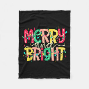 Vrolijk en helder Kerst Grappige Pyjama Familie XM Fleece Deken