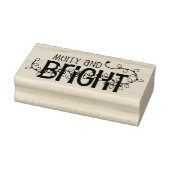 Vrolijk en helder Kerst Rubber Art Stamp Rubberstempel (Stempel)